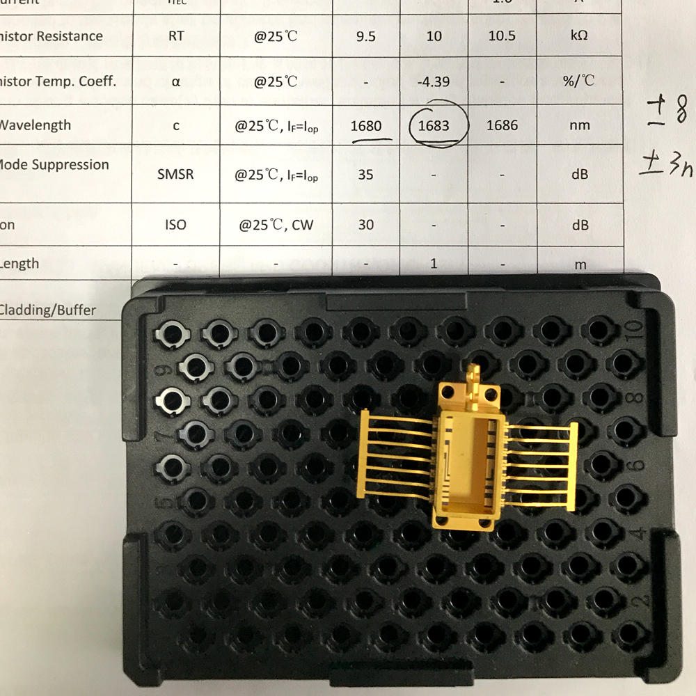 1683nm DFB Laser Narrow Line-Width 14 Pin Butterfly Laser C2H6 Ethane ...