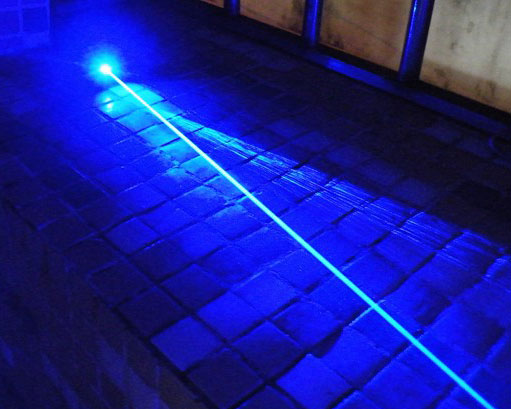 blue laser beam